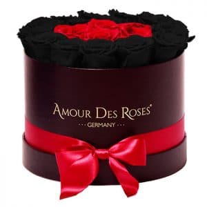 Black Red Black Frame Large Flowerbox
