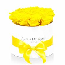 Infinity White Yellow Midi Rosenbox