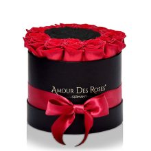 Natural Black Red+Black Frame Midi Rosenbox