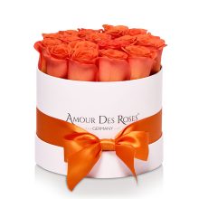 Natural White Orange Midi Rosenbox