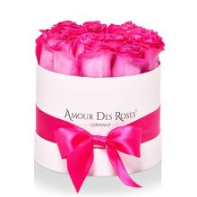 Natural White Pink Midi Rosenbox