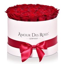 Natural White Red Large Rosenbox