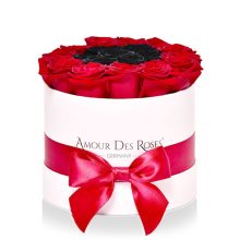 Natural White Red+Black Midi Frame Rosenbox