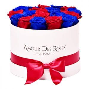 White Red Blue Mix Large Flowerbox