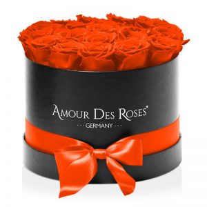 Black-Medium-Orange-Flowerbox