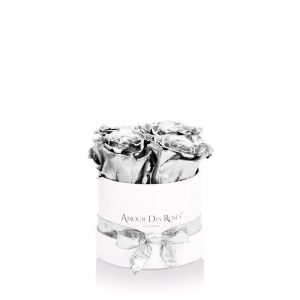 Infinity White Silver Baby Rosebox