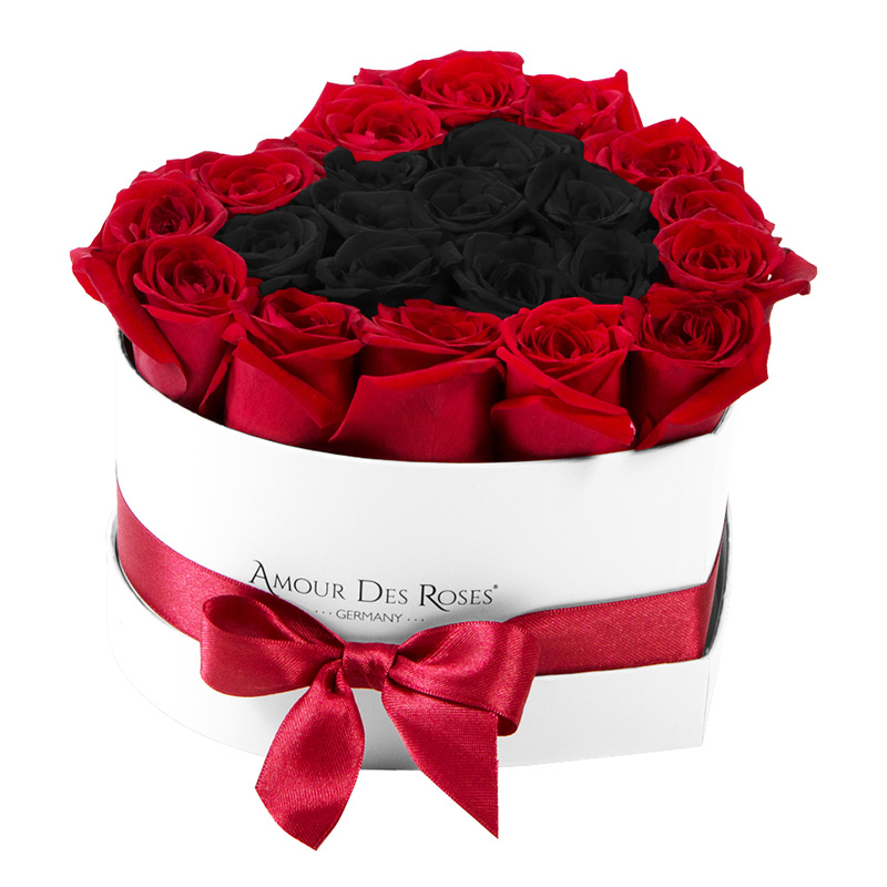 White-Heart-Red+Black-Frame-Flowerbox